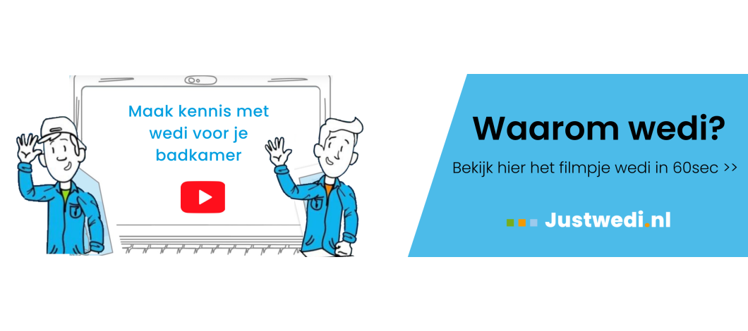 Badkamer verbouwing met wedi: filmpje